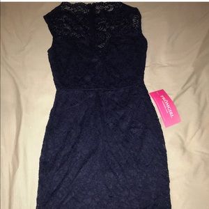 Tight Navy Lace Dress